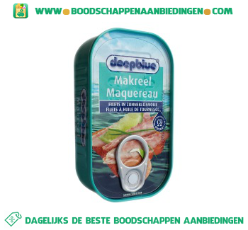 Deepblue Makreelfilets in zonnebloemolie aanbieding