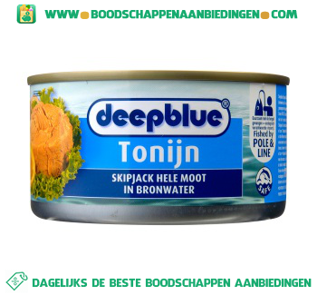 Deepblue Tonijnmoot in bronwater aanbieding