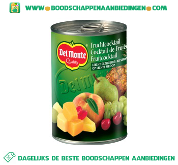 Del Monte Fruitcocktail op siroop aanbieding