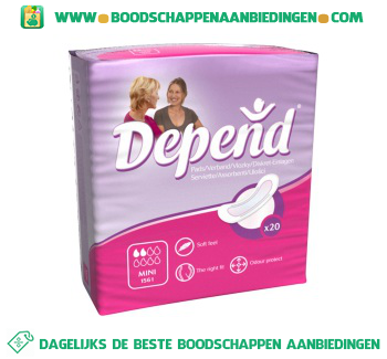 Depend Verband mini aanbieding