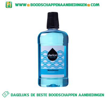 Derlon Mondwater cool mint aanbieding