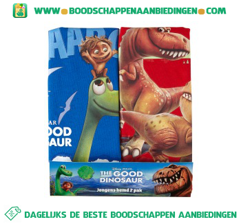 Singlet The Good Dinosaur maat 104/110 pak 2 stuks aanbieding