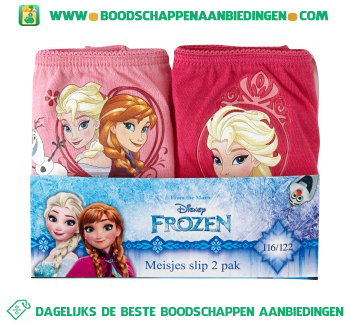 Disney Slips Frozen maat 116/122 pak 2 stuks aanbieding