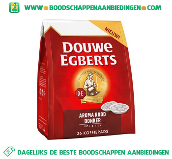 officieel iets Faeröer Douwe Egberts Aroma rood donker koffiepads aanbieding - Boodschappen  Aanbiedingen