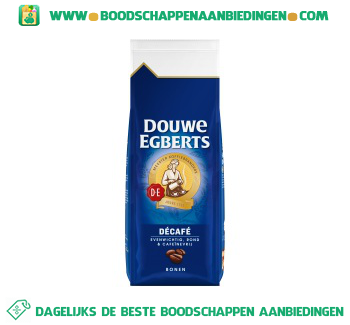 Douwe Egberts Decafé koffiebonen aanbieding