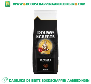 Douwe Egberts Espresso koffiebonen aanbieding