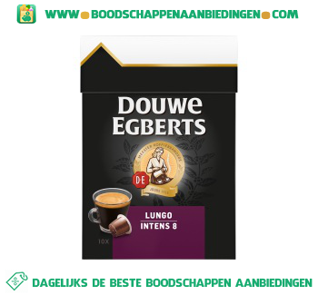 Douwe Egberts Lungo intense capsules aanbieding