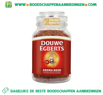 Douwe Egberts Oploskoffie aroma rood aanbieding