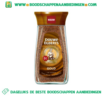 Douwe Egberts Oploskoffie gold aanbieding