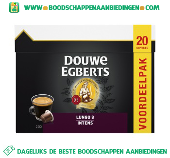 Douwe Egberts Voordeelpak Lungo intense aanbieding