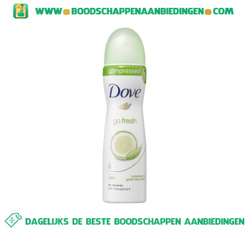 Dove Deodorant spray go fresh cucumber aanbieding