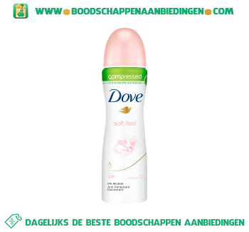 Dove Deodorant spray soft feel aanbieding