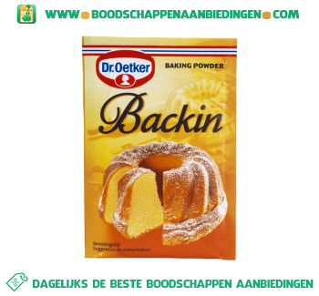 Dr. Oetker Backin bakpoeder aanbieding