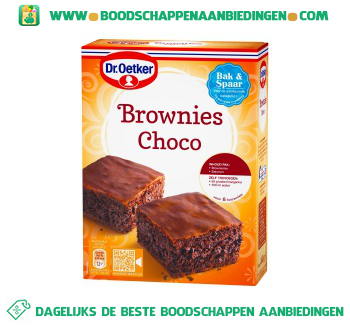 Dr. Oetker Brownies choco aanbieding