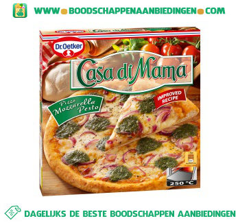 Casa di mama pizza mozarella pesto aanbieding