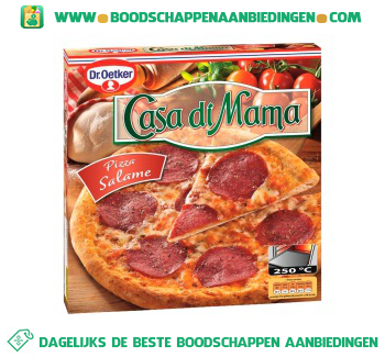 Dr. Oetker Casa di mama pizza salame aanbieding