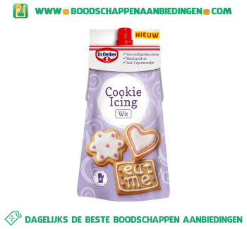 Dr. Oetker Cookie icing wit aanbieding