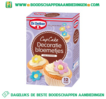 Cupcake decoratie bloemetjes aanbieding