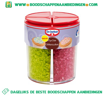 Cupcake glittersuiker aanbieding