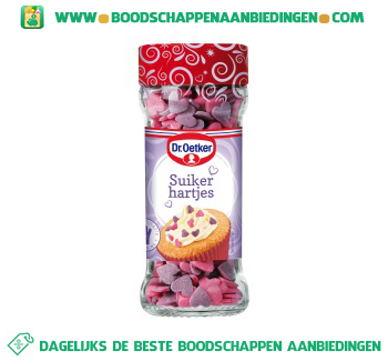 Dr. Oetker Cupcake suikerhartjes aanbieding