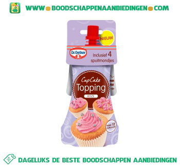 Cupcake topping roze aanbieding