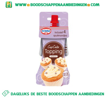 Cupcake topping wit aanbieding