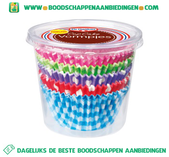 Cupcake vormpjes aanbieding