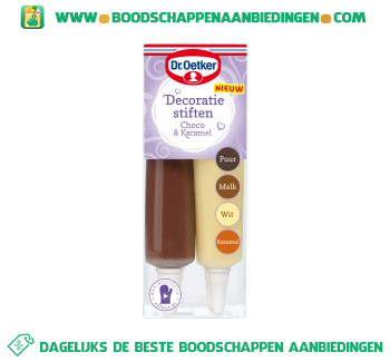 Dr. Oetker Decoratiestiften choco & caramel aanbieding