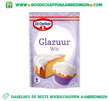 Dr. Oetker Glazuur wit aanbieding