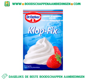 Dr. Oetker Klop-fix aanbieding