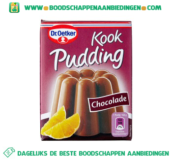 Dr. Oetker Kookpudding chocolade aanbieding