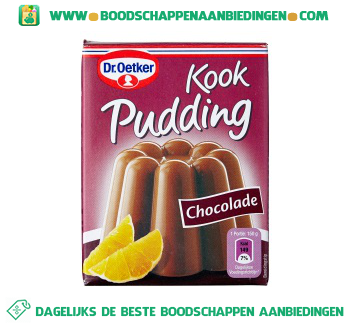 Kookpudding chocolade aanbieding