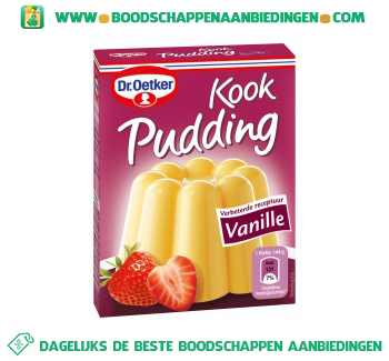 Dr. Oetker Kookpudding vanille aanbieding