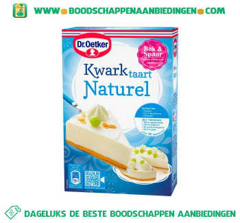 Dr. Oetker Kwarktaart naturel aanbieding