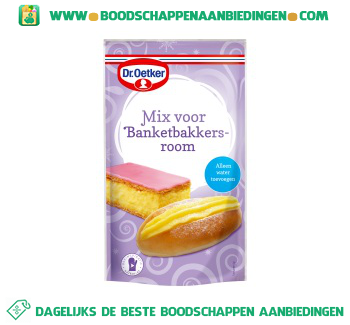 Dr. Oetker Mix voor banketbakkersroom aanbieding