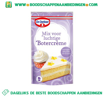 Mix voor luchtige botercrème aanbieding