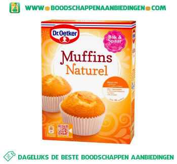 Muffins naturel aanbieding