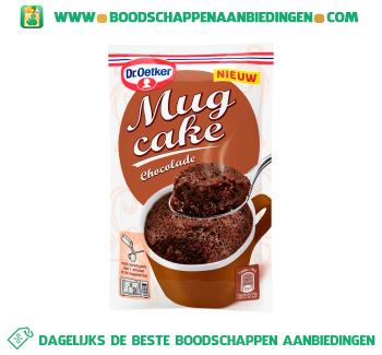 Dr. Oetker Mug cake chocolade aanbieding