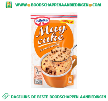 Mug cake stracciatella aanbieding