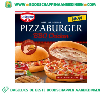 Dr. Oetker Pizzaburger bbq chicken aanbieding