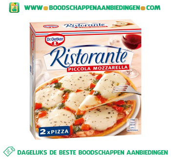 Dr. Oetker Ristorante piccola pizza mozzarella aanbieding