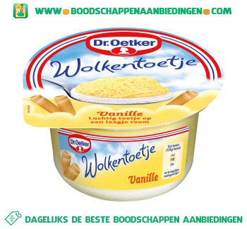 Dr. Oetker Wolkentoetje vanille aanbieding