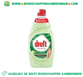 Dreft Clean & care aloe vera & cucumber afwasmiddel aanbieding