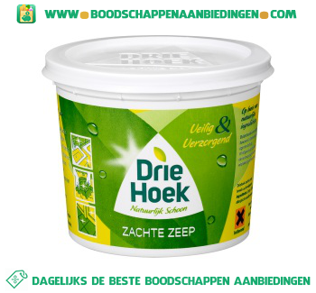 Driehoek Zachte zeep aanbieding