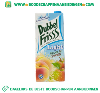 Dubbelfrisss Appel & perzik light aanbieding