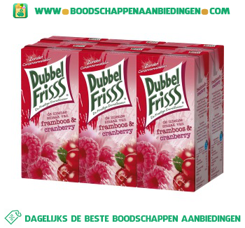 Dubbelfrisss Framboos & cranberry 6-pak aanbieding