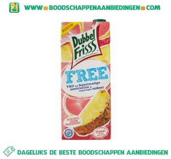 Dubbelfrisss Free ananas & milde grapefruit aanbieding