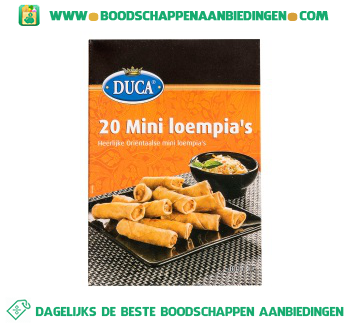 Mini loempia's aanbieding