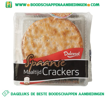 Spaanse maaltijdcrackers aanbieding