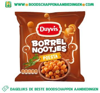 Duyvis Borrelnootjes poesta aanbieding